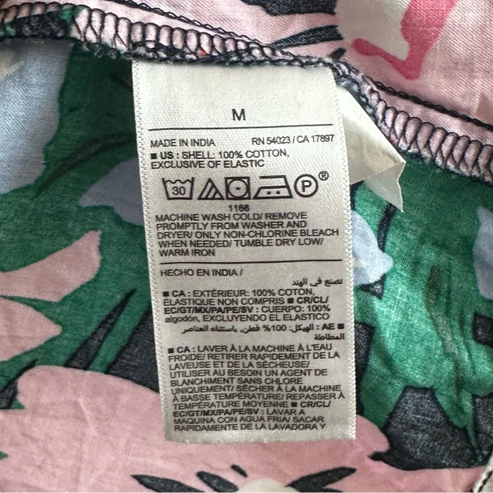 Old Navy Multicolor Cotton Floral Puff Sleeve Blouse Women’s Size Medium